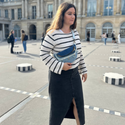 sac banane grunge porté